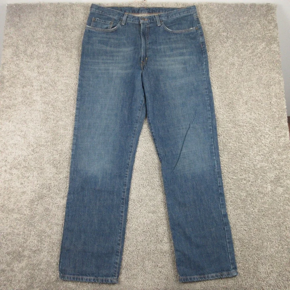 Polo Ralph Lauren Jeans Mens 36x32 Blue Classic Five Pocket Faded Denim Pants